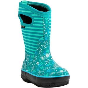 BOGS Floral Stripes Green Snow Boot Sz 11